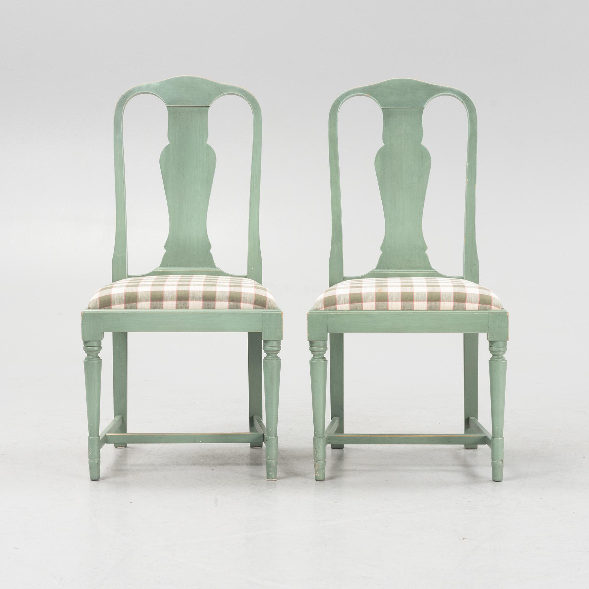 Matsalgrupp, bord och stolar, 1900-talets slut.