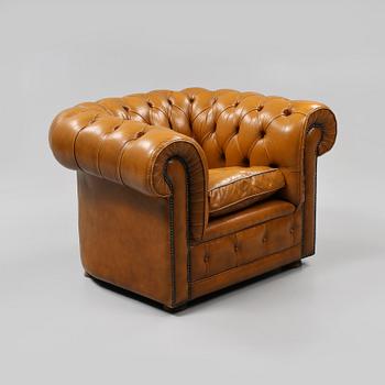 FÅTÖLJ, chesterfieldmodell, 1900-talets slut.