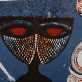 MAX WALTER SVANBERG, 2 st väggplaketter, porslin, Rörstrand, 1900-talets sista kvartal.