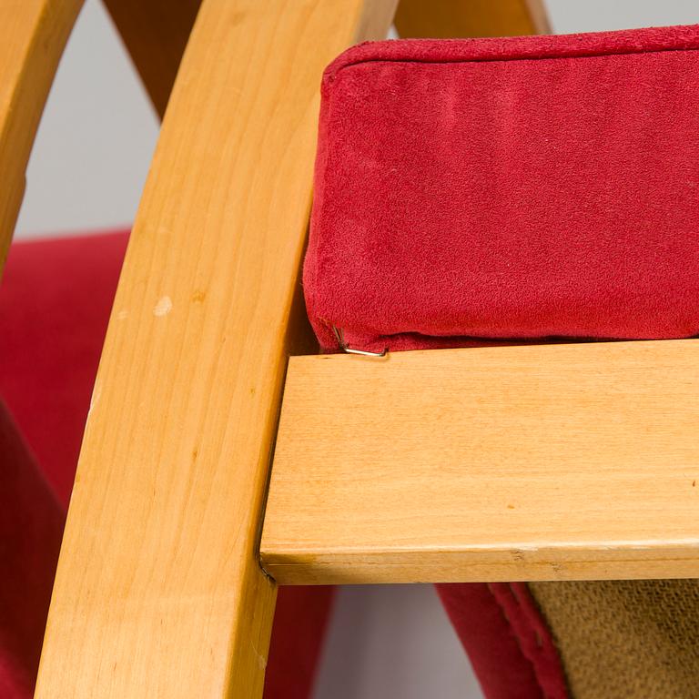 Alvar Aalto, nojatuolipari, malli 34 O.Y. Huonekalu- ja Rakennustyötehdas A.B. 1900-luvun puoliväli.