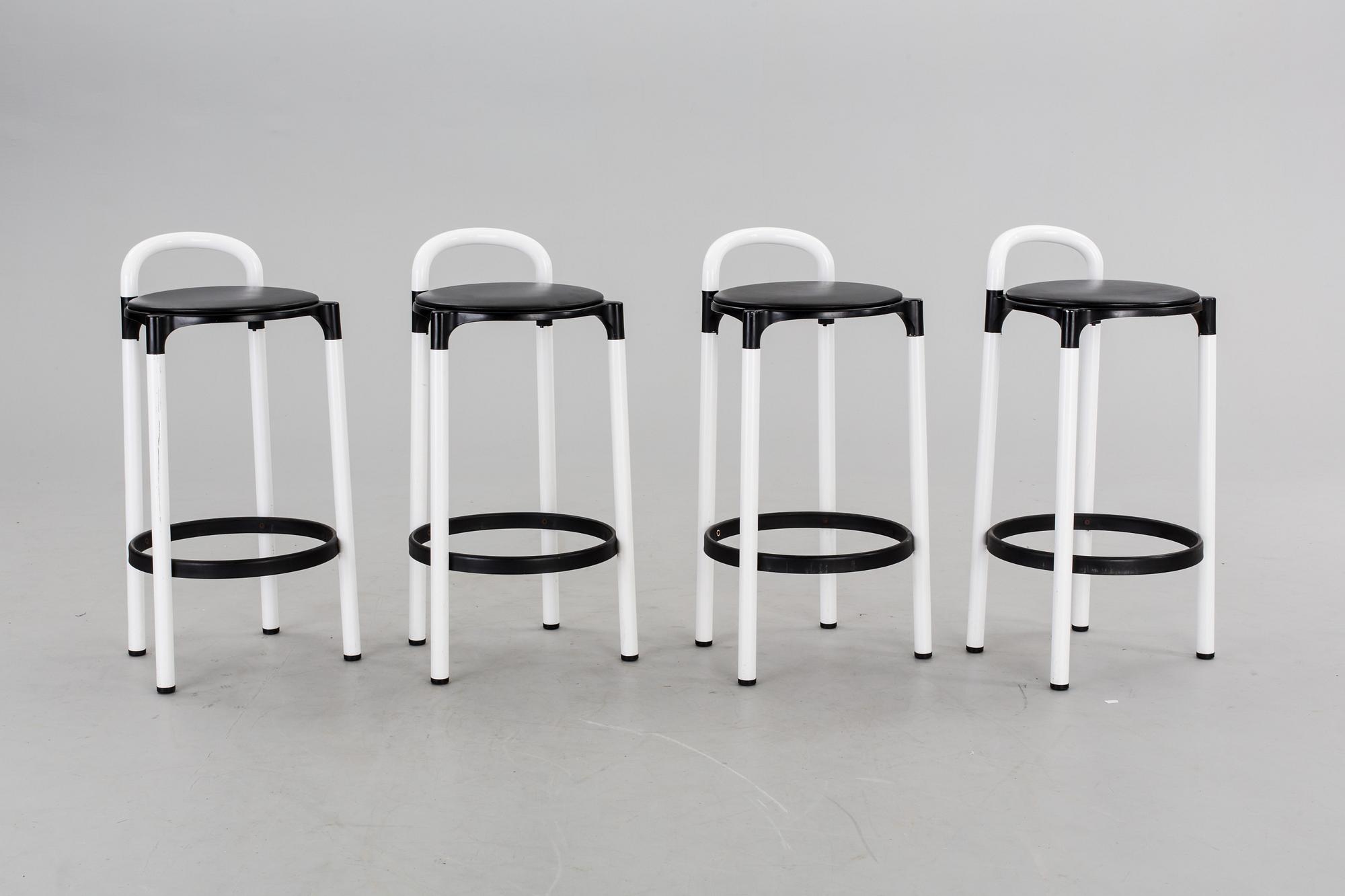 BARSTOLAR, 4 st, Anna Castelli-Ferrieri för Kartell.