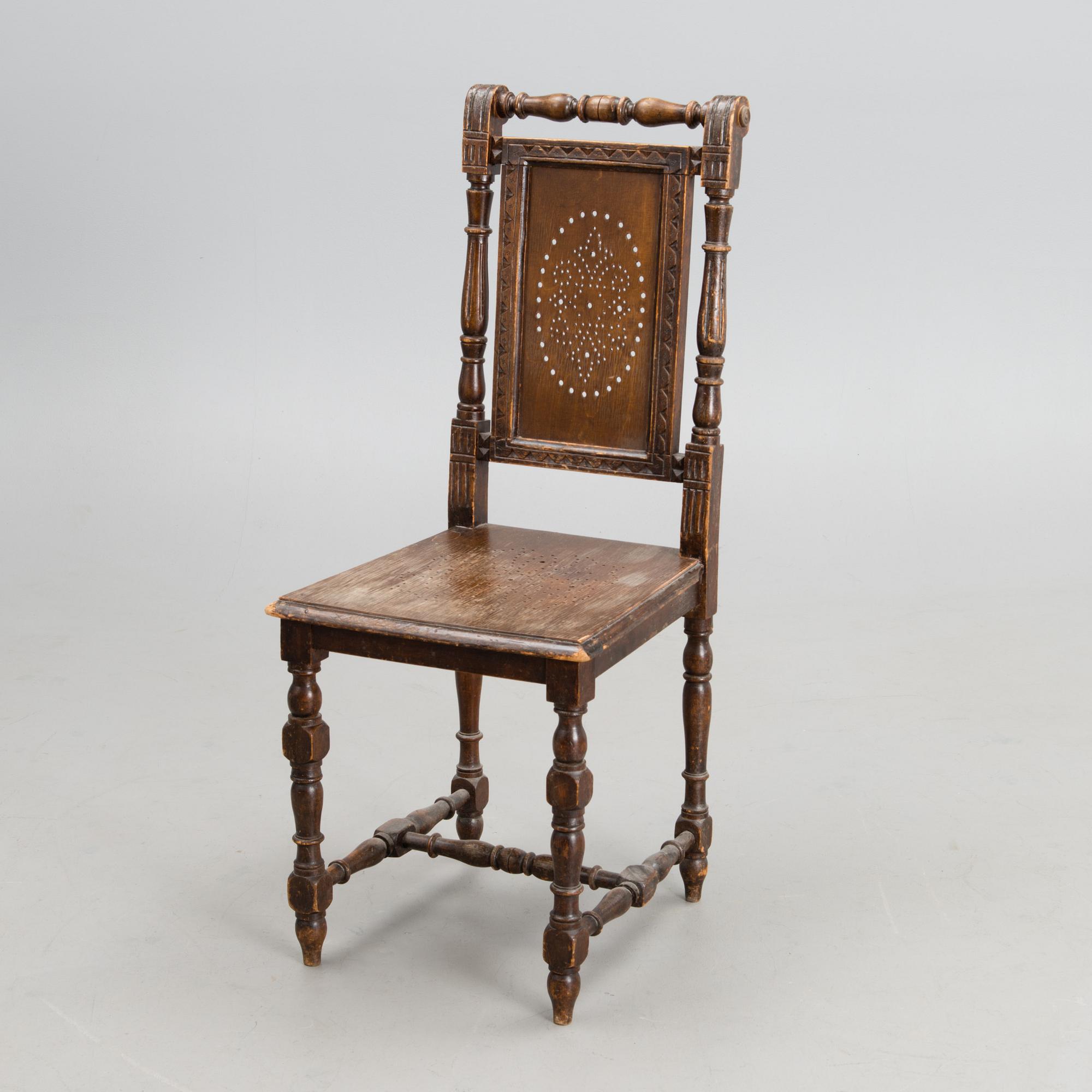 A late 19th century side chair.