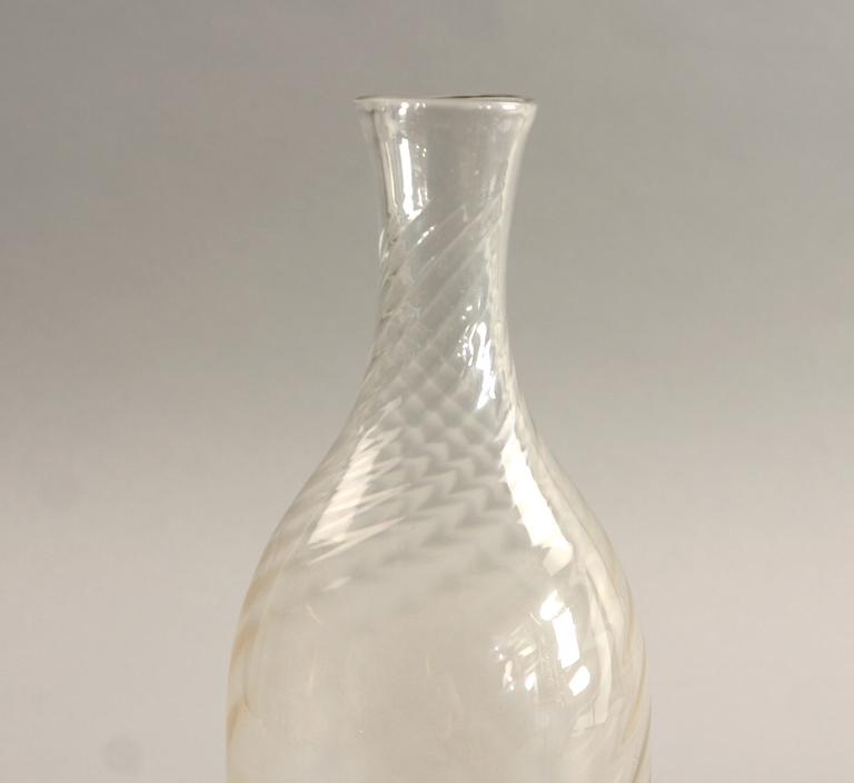 KARAFF, glas, 1700/1800-tal.