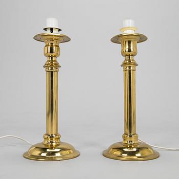 A pair of late 20th century table lights, Denmark.