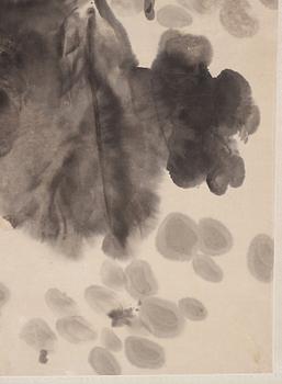 A painting by Pu Hua (1837-1911), watercolour and ink on paper, Lotus.