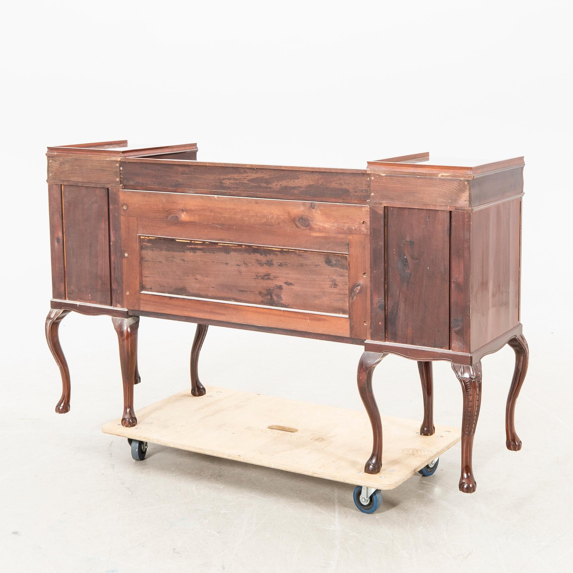 A Chippendale style mahogany  sideboard first half of the 20th century.