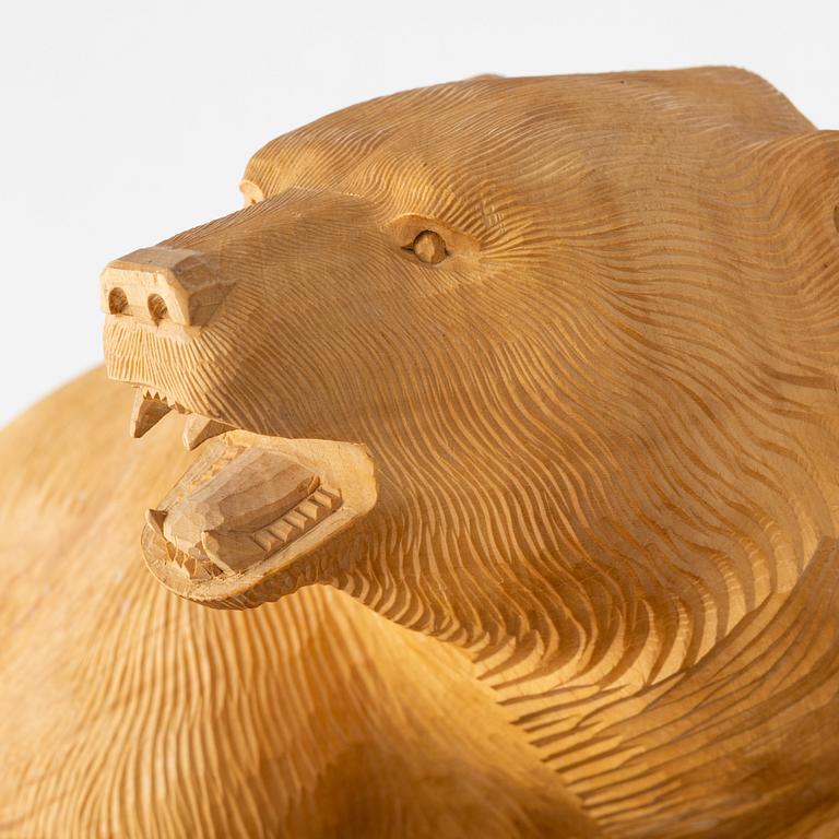 Okänd konstnär, skulptur, snidat trä, Japan, 1900-tal.