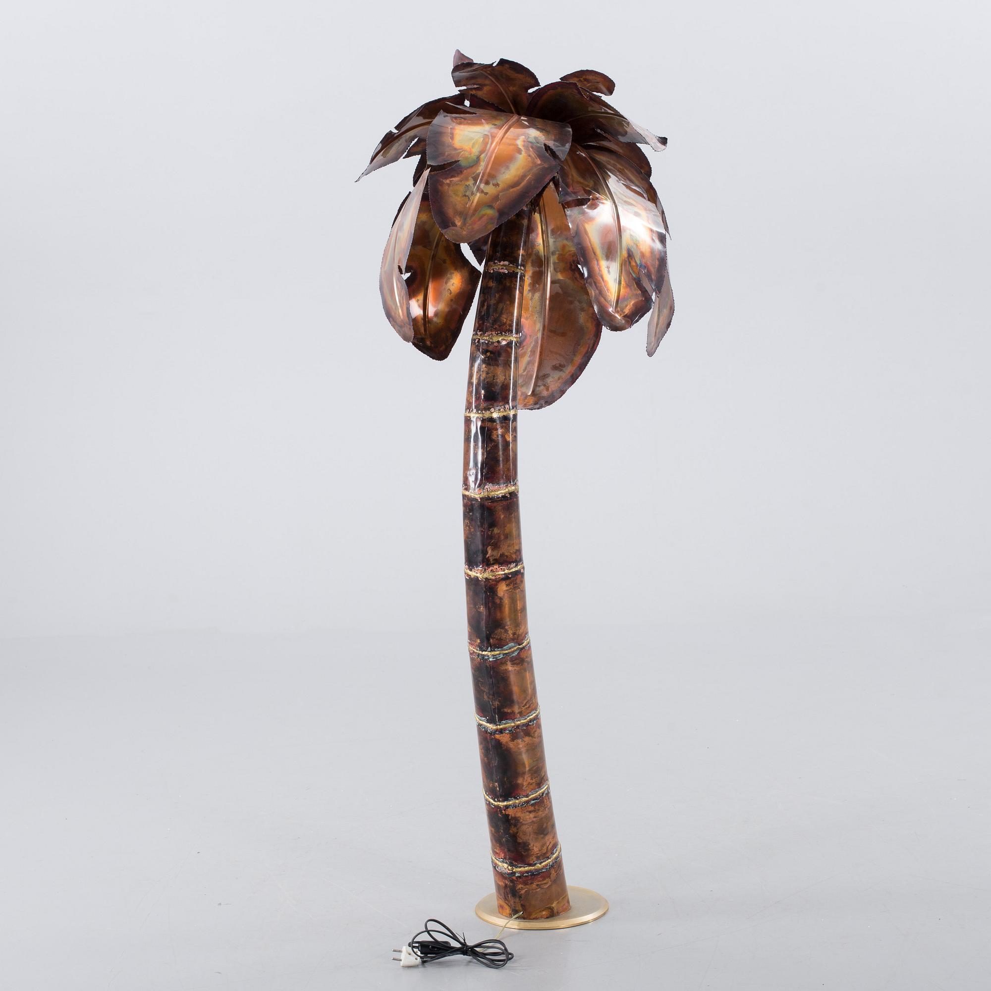 A 1970's ITALIAN PALM TREE LAMP.