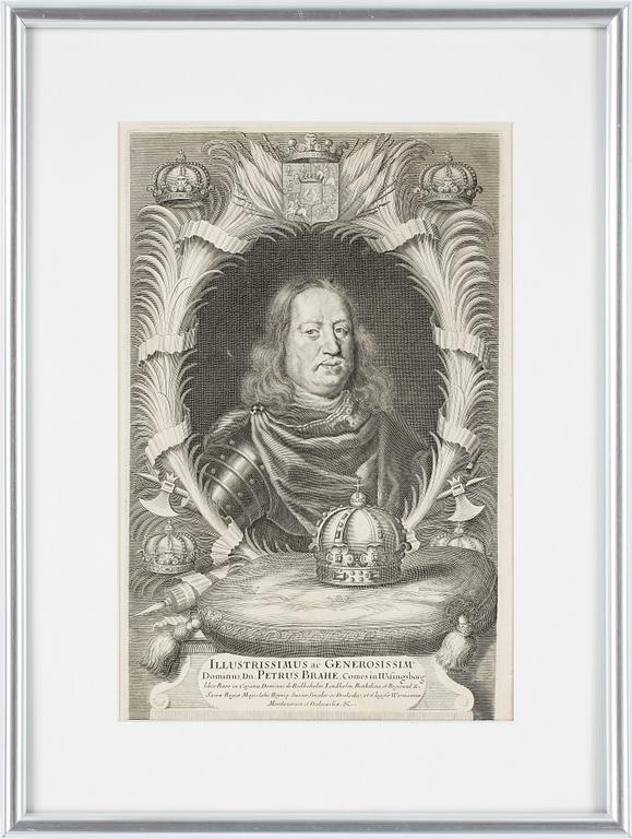 KOPPARSTICK, 3 st, bland annat Willem Swidde efter Erik Dahlbergh, 1688.