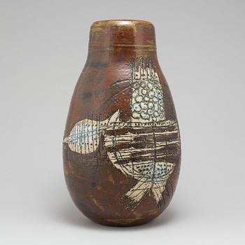 LISA LARSON, a stoneware vase, Gustavsberg studio, Sweden 1950-60's.