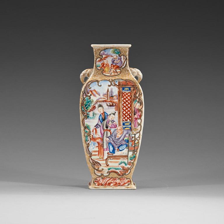 A famille rose 'Rockefeller pattern' vase, Qing dynasty, Qianlong (1736-95).