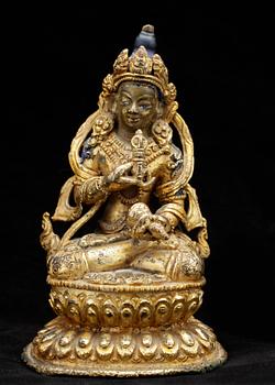 VAJRASATTVA, brons, Nepat/Tibet, 1800-tal.