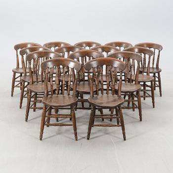 Chairs, 14 pcs, first half of the 20th century.