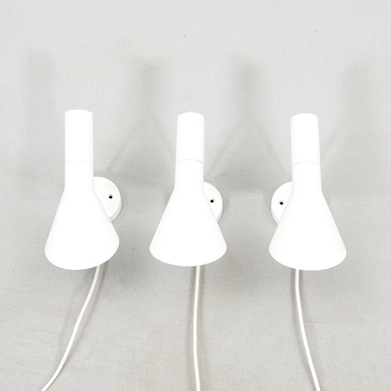 Arne Jacobsen, vägglampor 3 st AJ för Louis Poulsen Danmark 2000-tal.
