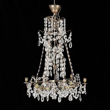 LJUSKRONA, Haga-modell, 1900-talets första hälft. Höjd ca 80 cm.