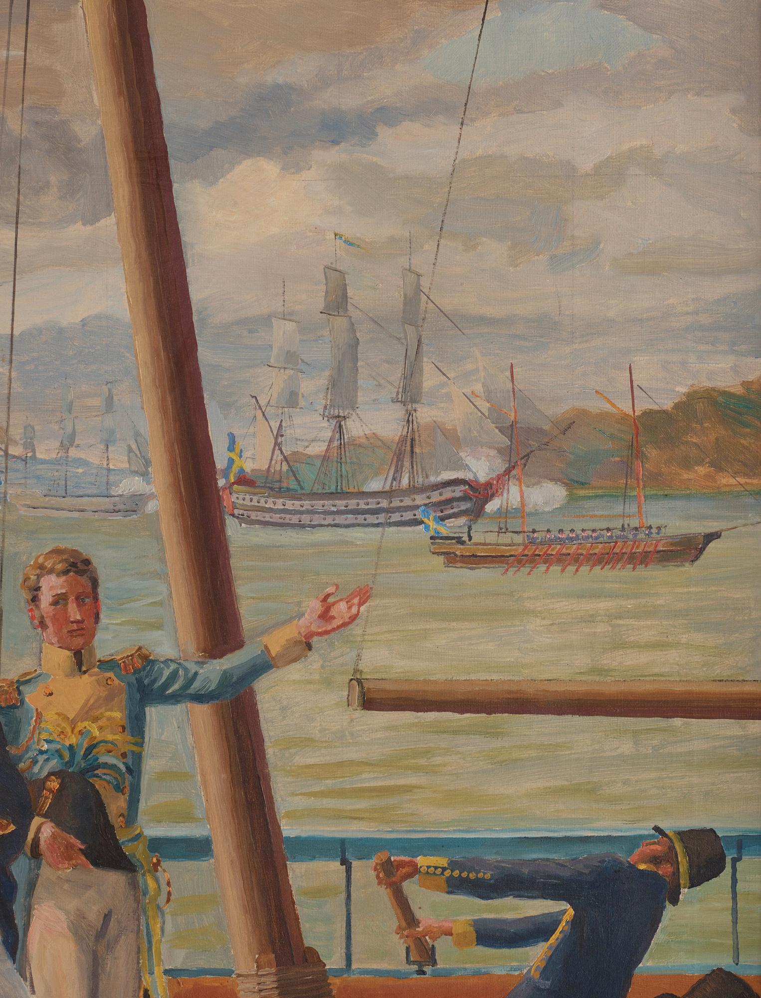 Arvid Fougstedt, Jean Baptiste Bernadotte arrives in Helsingborg in 1810.
