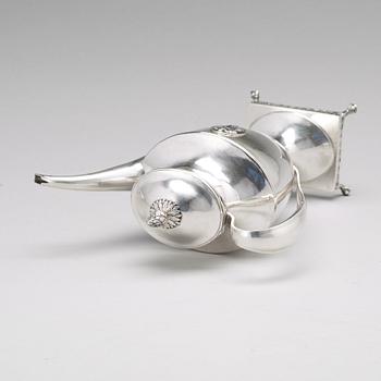 Petter Eneroth, kaffekanna, silver, Stockholm 1798, gustaviansk.