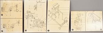 PLANSCHER, 4+4 st. 1900-talets andra hälft.