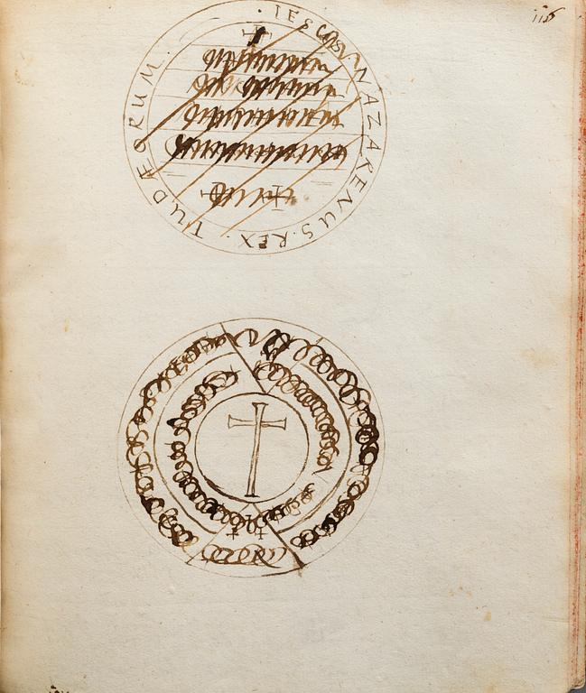 Manuscripts, from Queen Christina's 17th century library,  'Manuscript Medici I'.