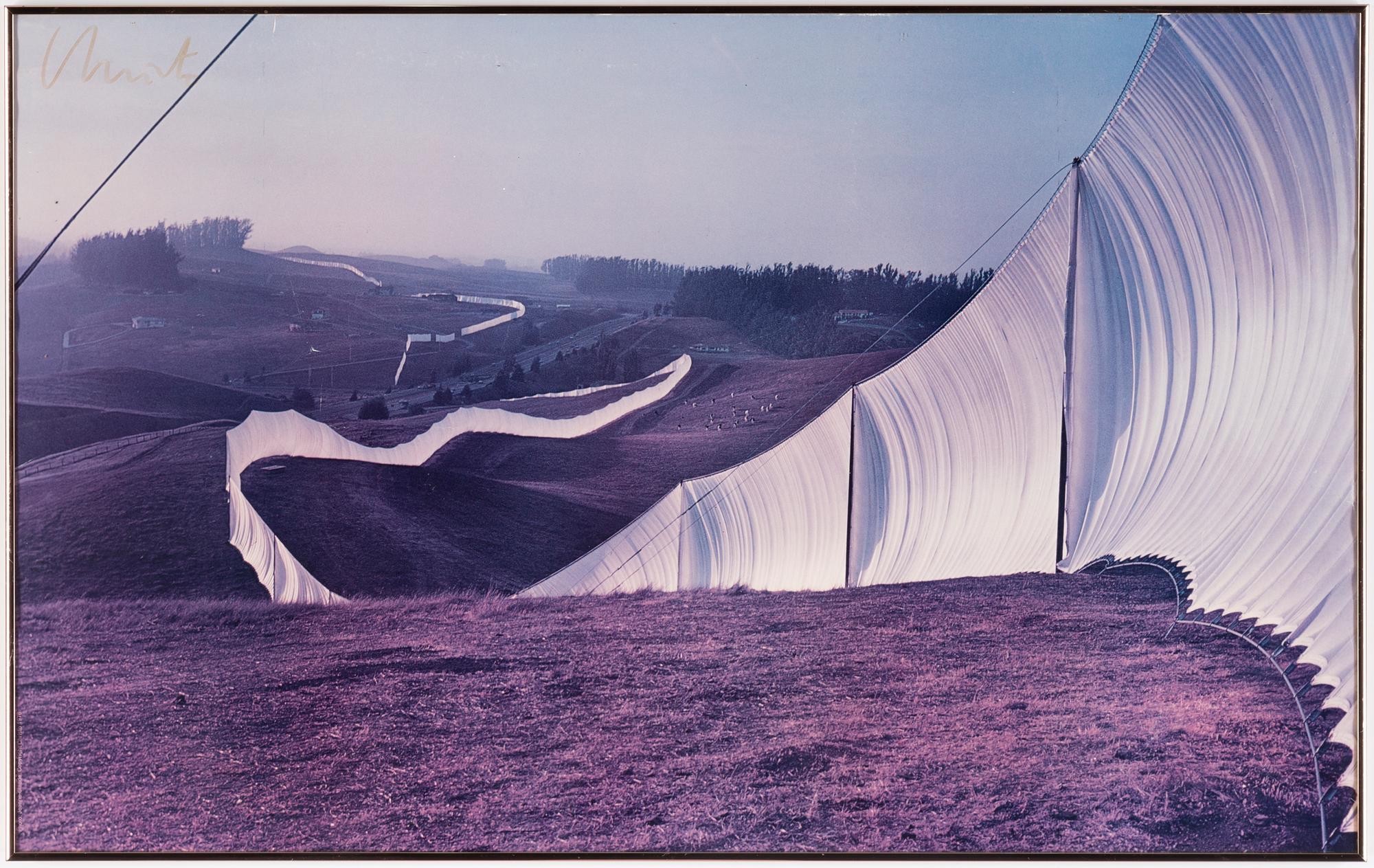 CHRISTO & JEANNE-CLAUDE, affisch, offset, tryckt signatur.
