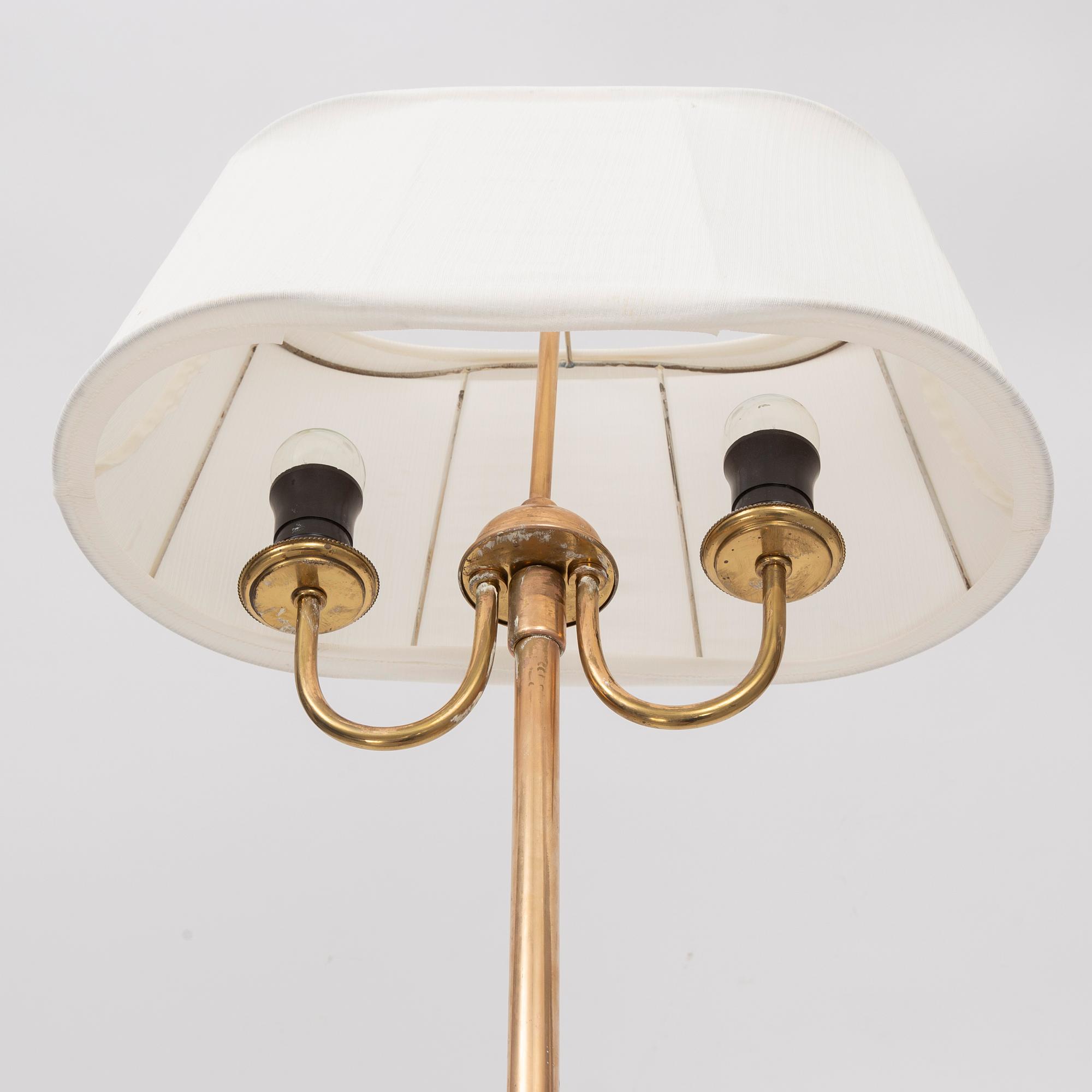Bertil Brisborg, golvlampa, modell "32123", Nordiska Kompaniet, 1940-tal.