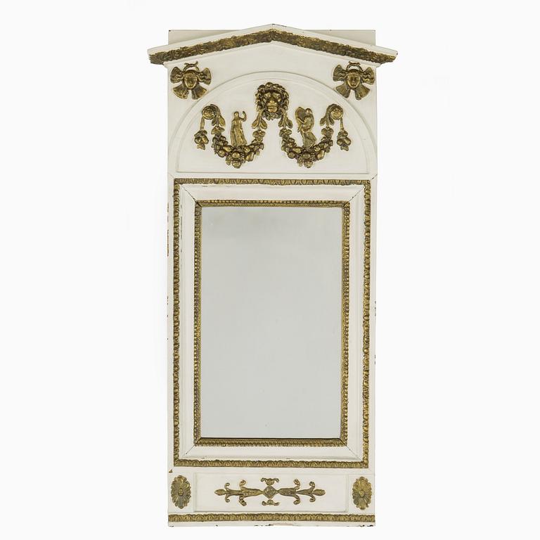 A Swedish late Gustavian mirror from around year 1800.