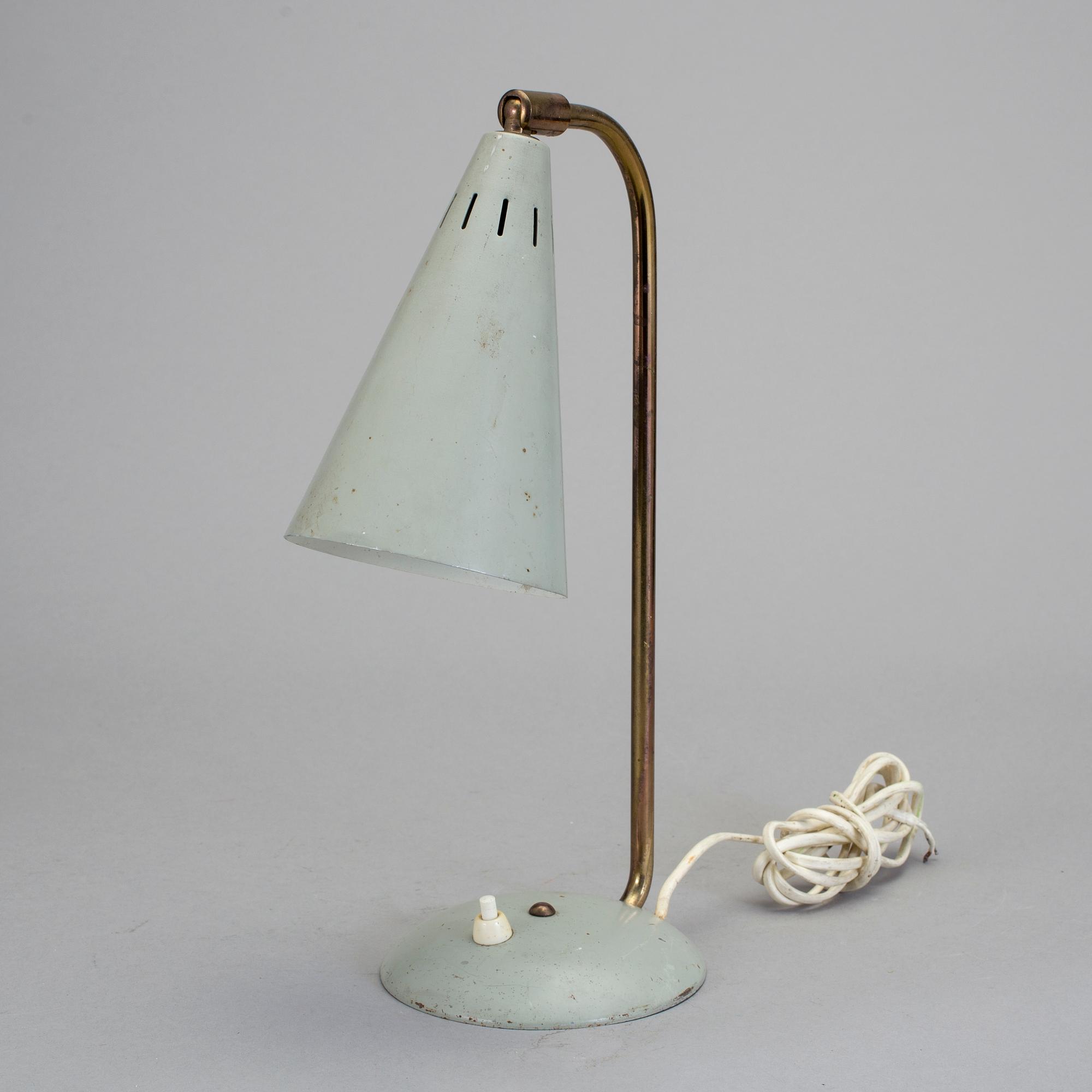 BORDSLAMPA, 1900-talets mitt.