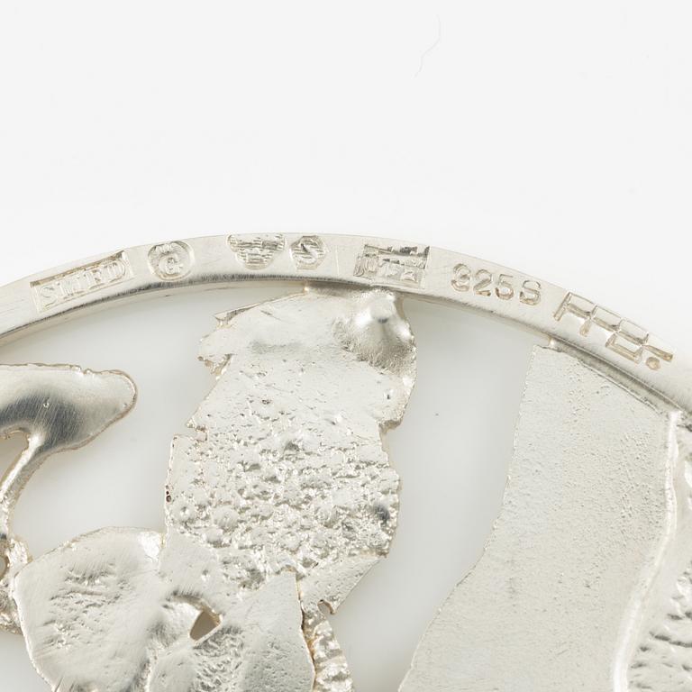 Lars Arby, pendant, sterling silver, Gothenburg 1969.