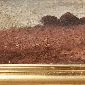 OKÄND KONSTNÄR, olja på duk, otydl sign.