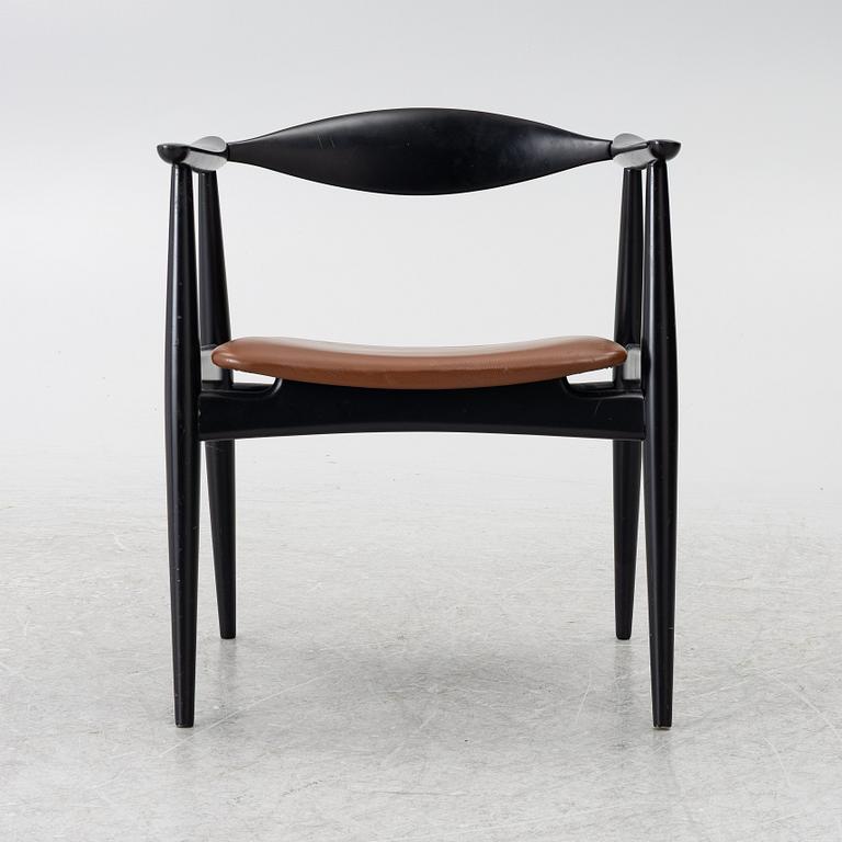 Hans J. Wegner, Armchair CH 35, Carl Hansen, Odense, Denmark.