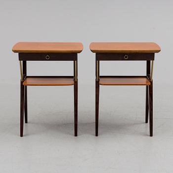 a pair of bedside tables from the 1950-/60's.