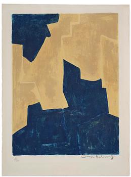 889. Serge Poliakoff, "Composition bleue et orange".