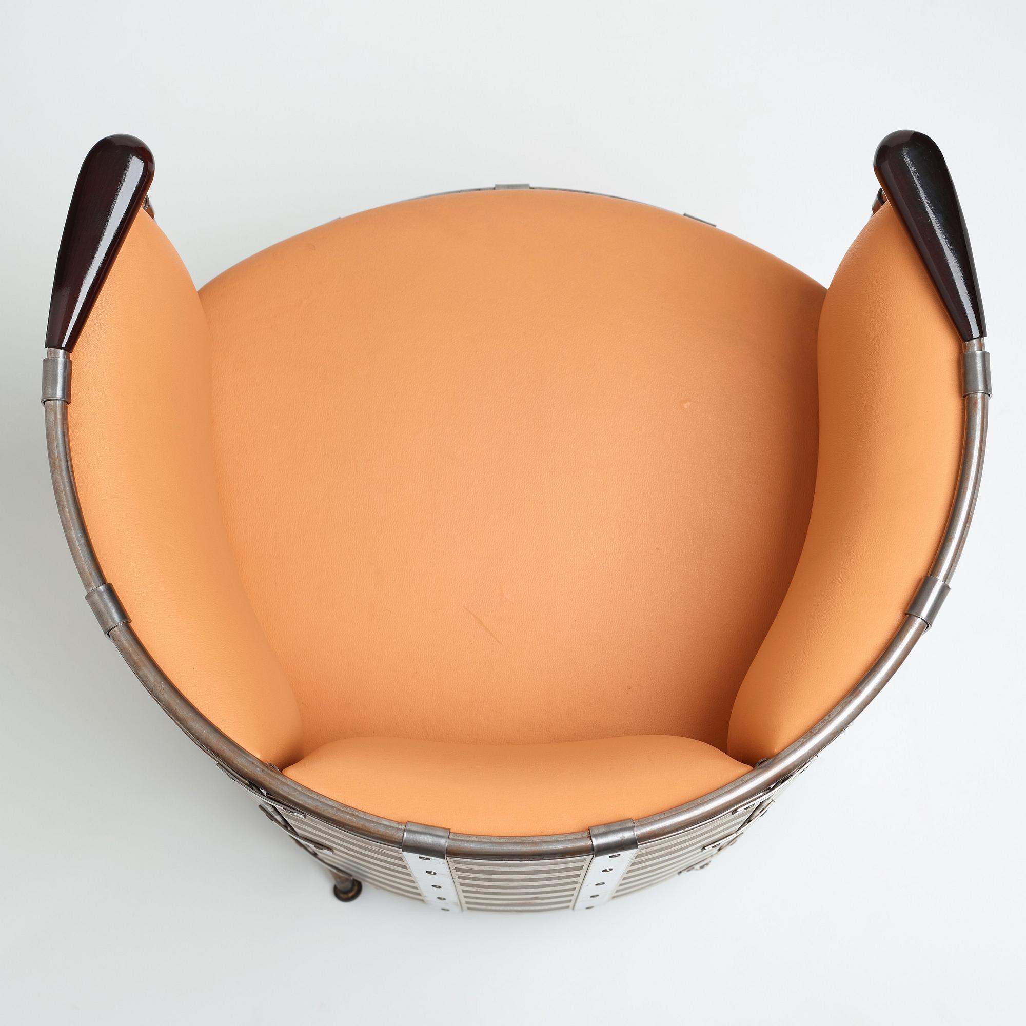 Mats Theselius, an easy chair, "Älgskinnsfåtöljen", Källemo, Sweden post 1991.