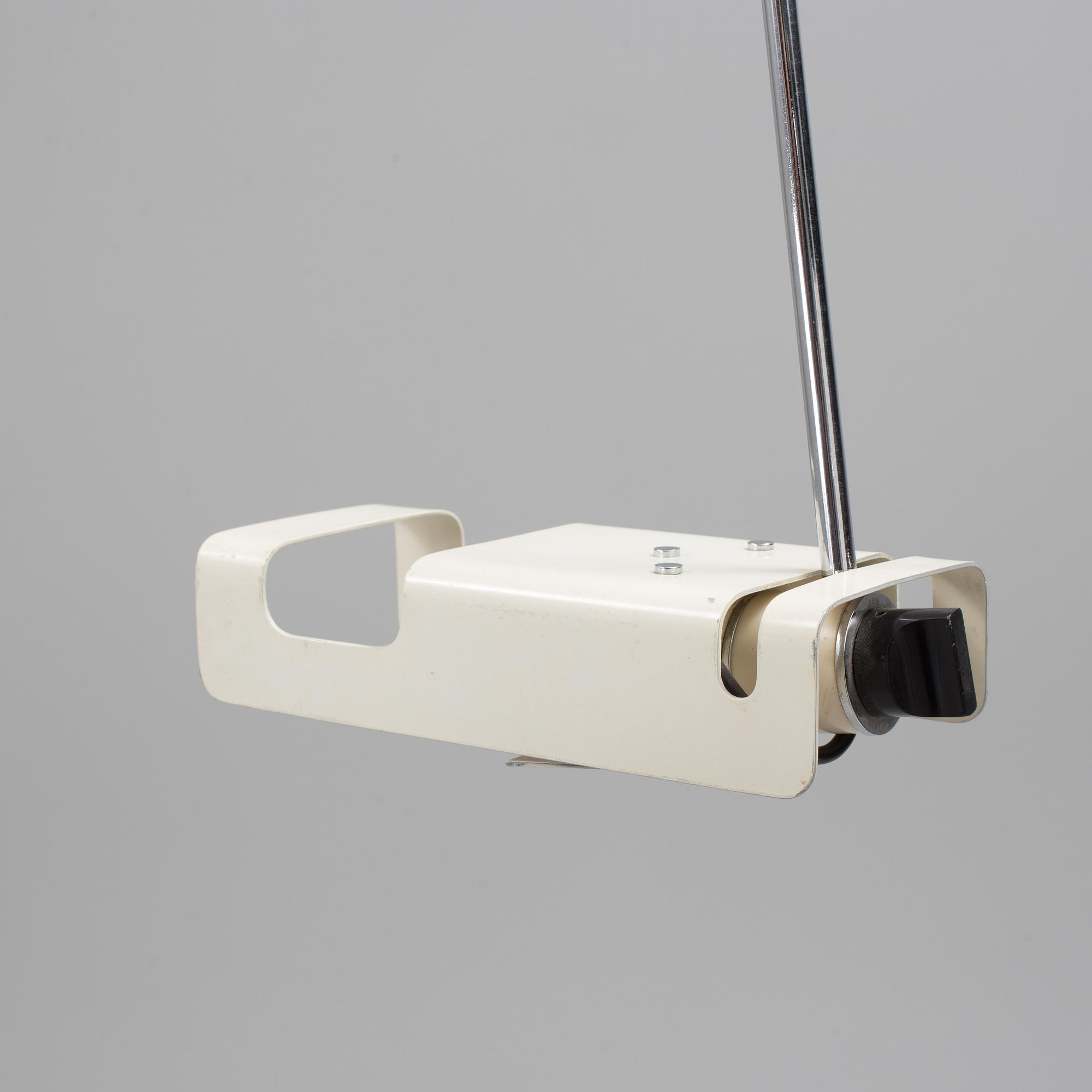 A Joe Colombo "Spider", wall lamp, Oluce, designed in 1968.