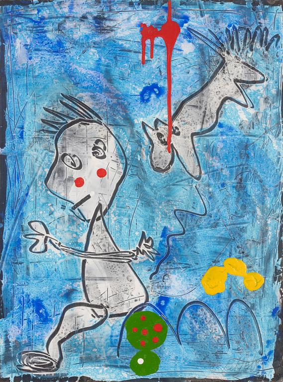 Peter Åström, " Blue- I wonder why my dog flies all the times".