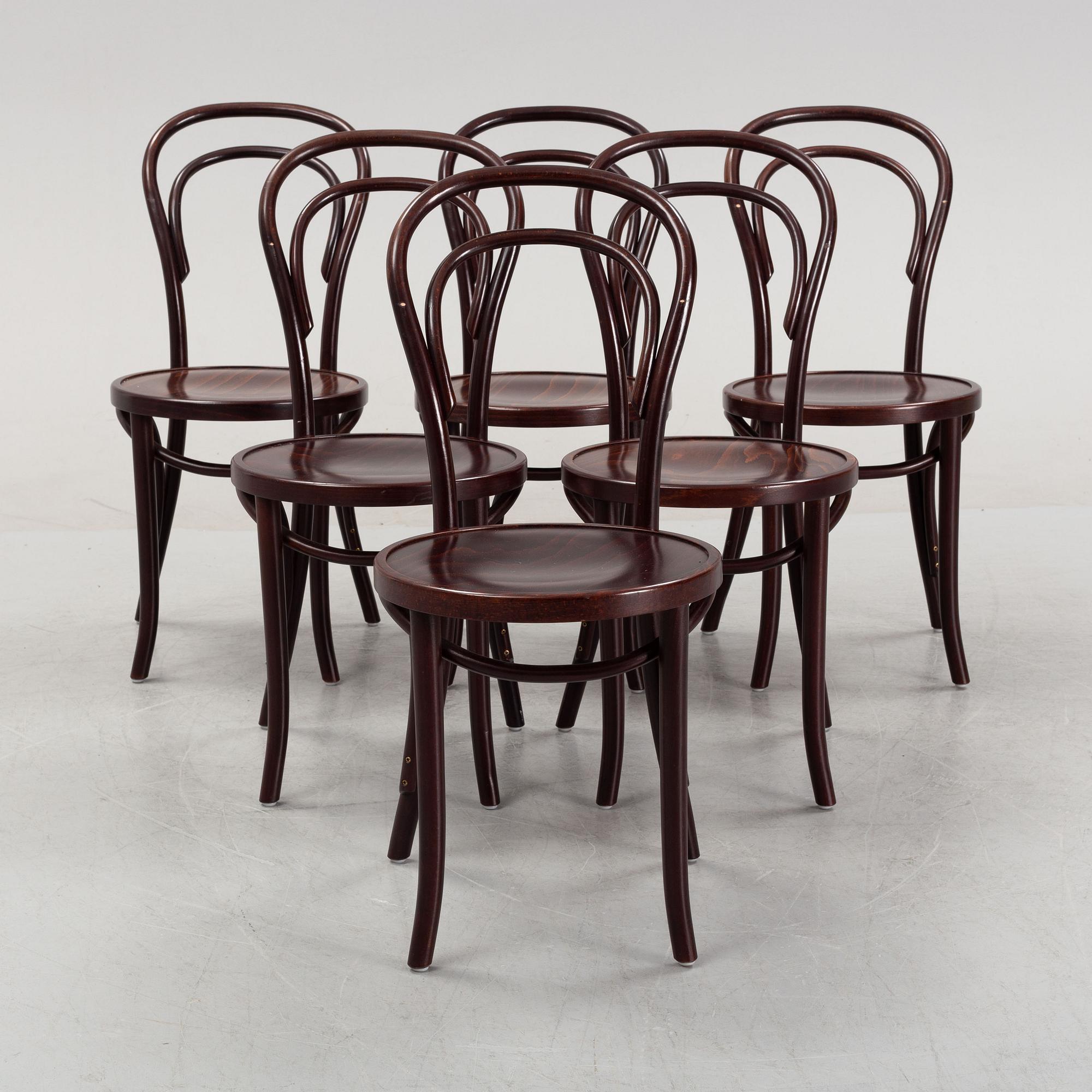 Beau Marché, stolar, 6 stycken, "Thonet café stol", Danmark, modern tillverkning.
