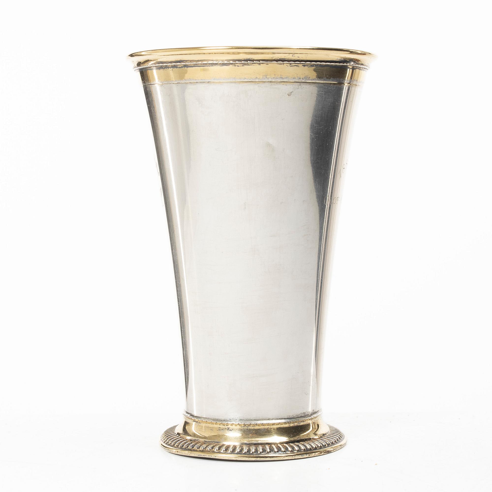 C.G. Hallberg, Beaker, silver, Stockholm 1937.
