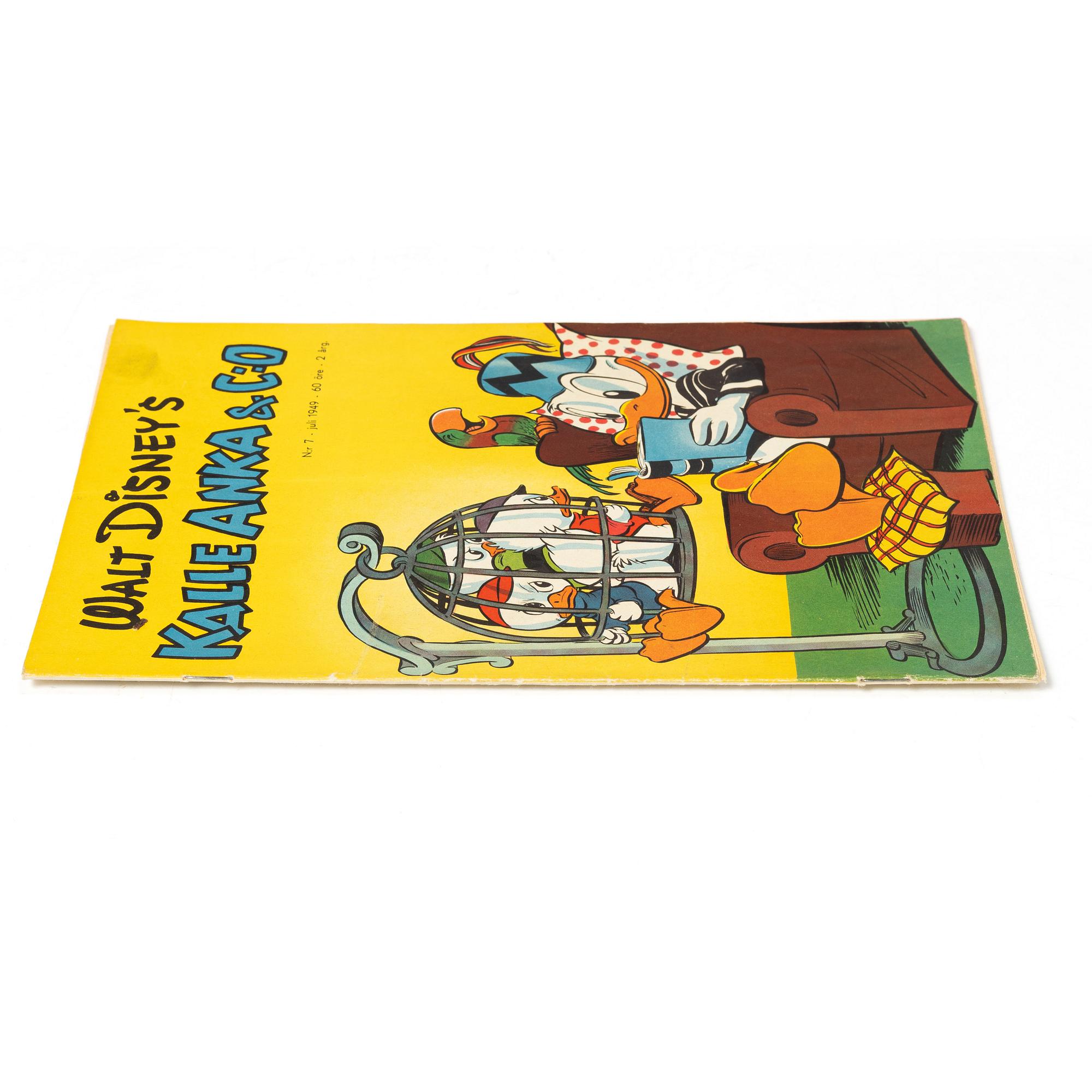 Comic book, Kalle Anka & Co, no. 7, 1949.