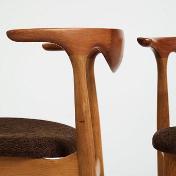 Knud Faerch, a set of four dinner chairs, Slagelse Møbelvaerk, Denmark 1960's, model 251.