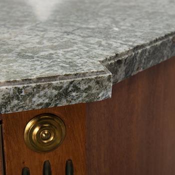 A gustavian style chest of drawers from the second half of the 20th century.