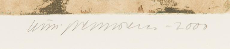 Kirsi Neuvonen, etching and aquatint, signed and dated 2000, numbered 62/70.