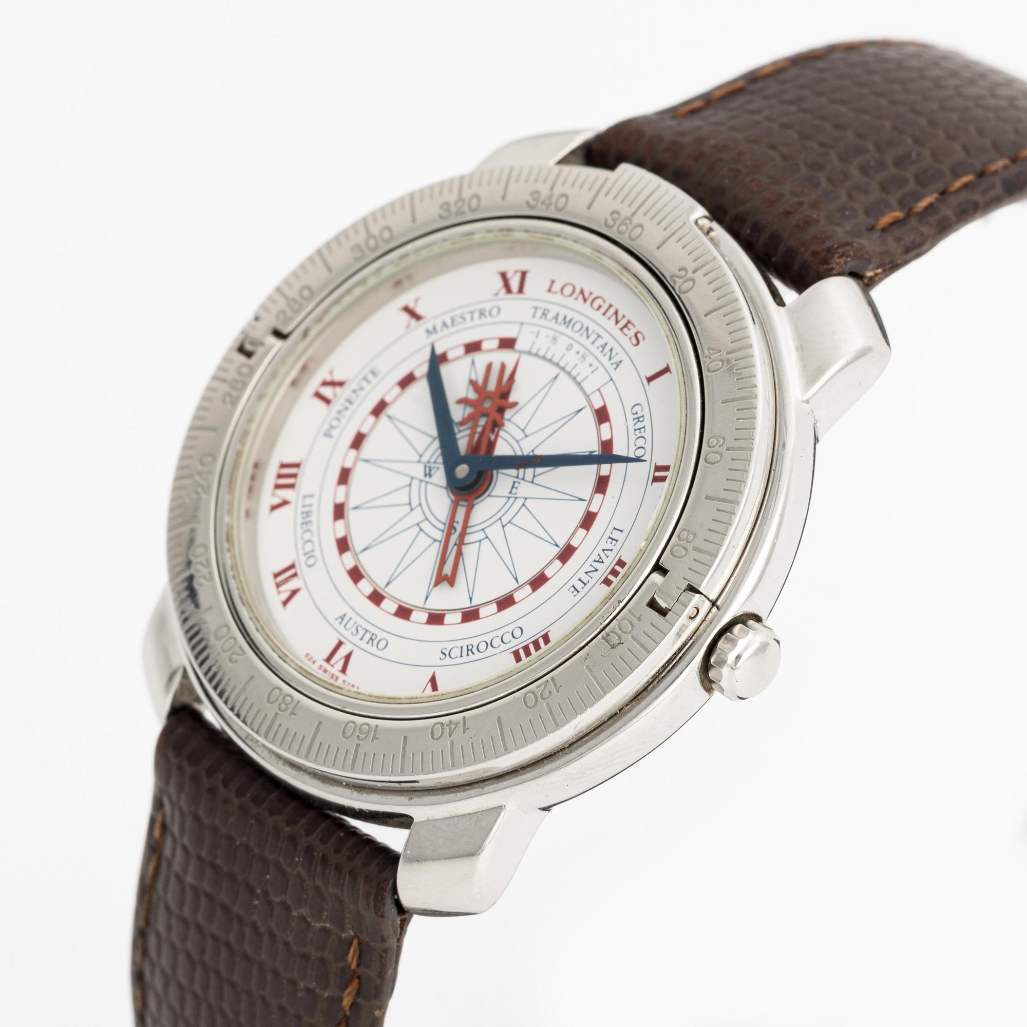 Longines, Christobal C, wristwatch, 39 mm.