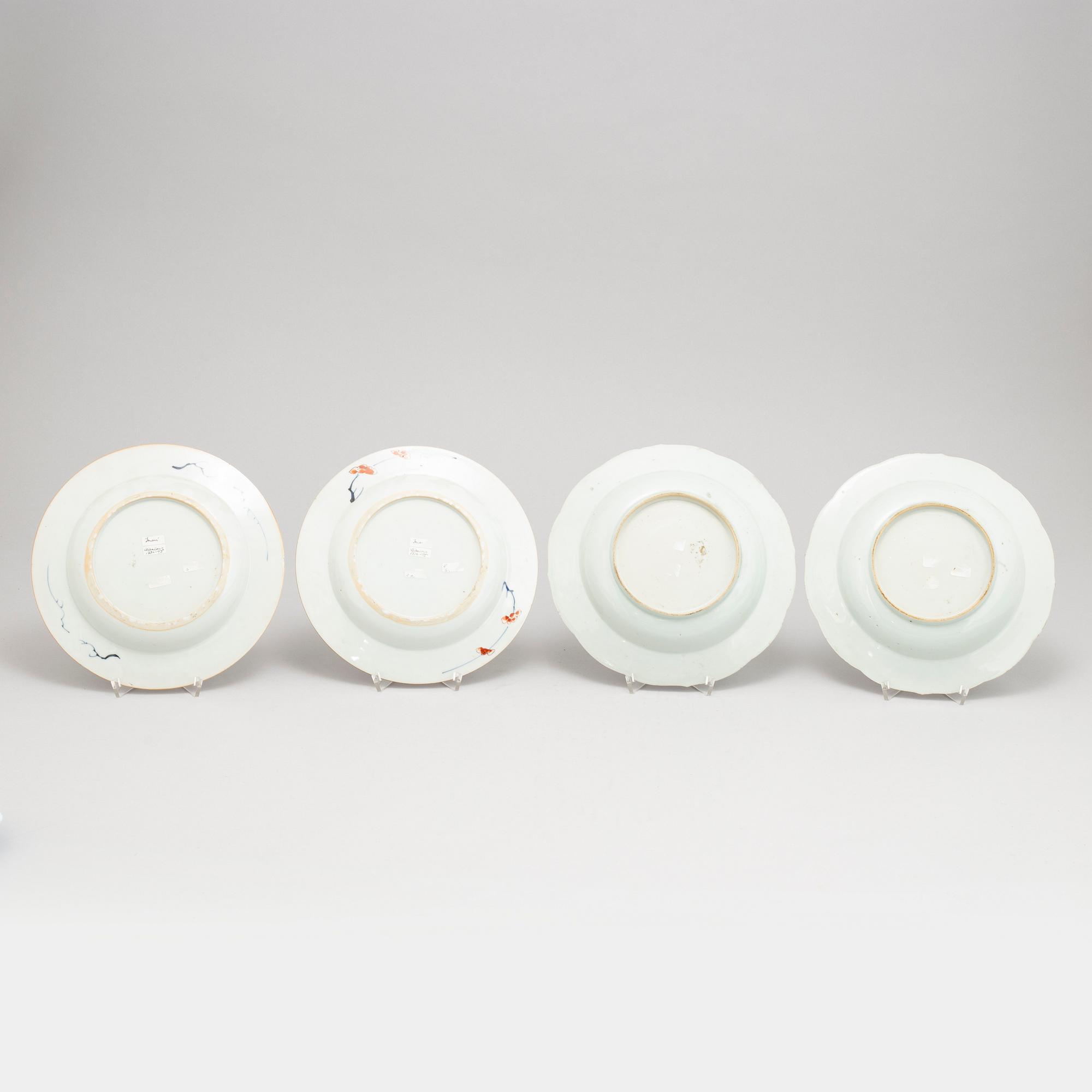 A set with four plates (2+2), Qing dynasty, Qianlong (1736-95).