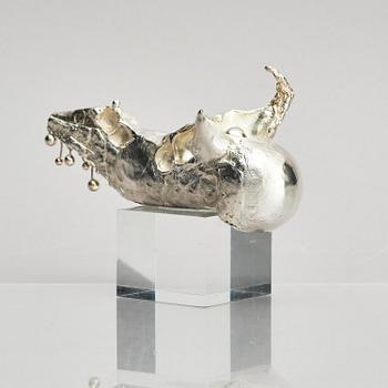 Lars Arby, a sterling silver sculpture, Gothenburg, Sweden 1982.