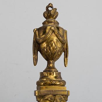 APPLIQUER, för två ljus, ett par, mässing, Louis XVI-stil 1900-tal.