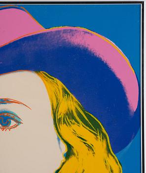 Andy Warhol, "With Hat", from: "Ingrid Bergman".