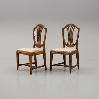 STOLAR, ett par, gustavianska, 1700-tal.