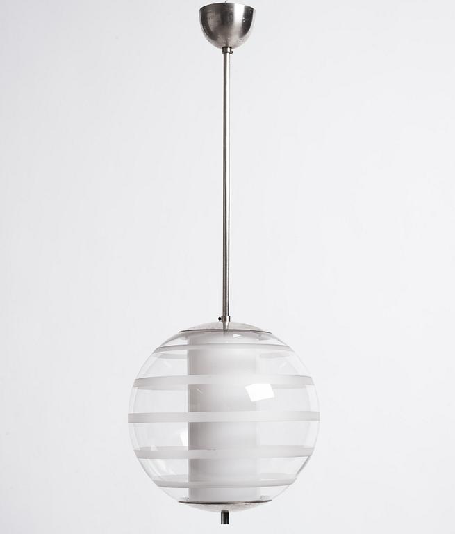 Harald Notini, taklampa, modell "10801", Arvid Böhlmarks Lampfabrik, 1930-tal.