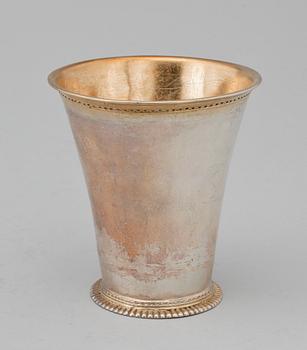 BÄGARE, silver, Sverige, 1700-tal. Vikt ca 70 gram.