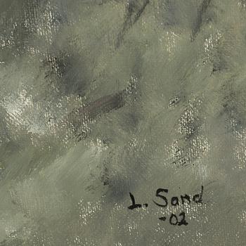 LENNART SAND, oil on canvas, signed nad dated -02.